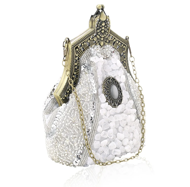 Women's_Antique_Beaded_Party_Clutch_Vintage_Purse_Evening_Handbag _White_2 (2)