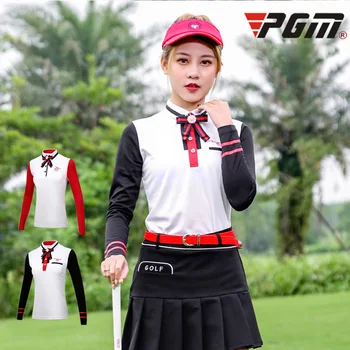

PGM autumn winter Golf costume ladies long sleeves T-shirt golf clothing Institute Wind Suit