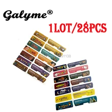 1 лот/28 шт.,, мультяшный дизайн, Pika/Mari для GameboyAdvance, наклейка на этикетку, консоль, задний ярлык, для мальчика, Advance, чехол