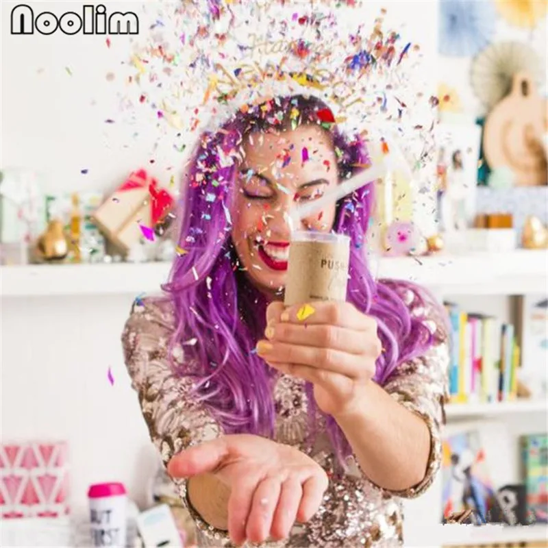 

3Pcs/Lot Multi Color Love Confetti Push Tube Wedding Party Decoration Paper Tube Push Tube Wedding Party Supplier