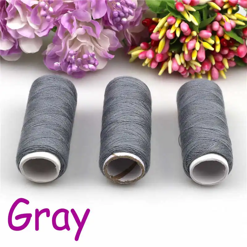 

Gray New 2pcs Sewing Notions tools machine line 100% polyester thread 300m