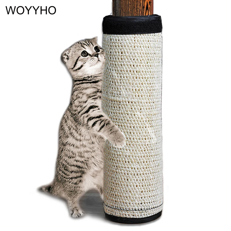 Natural Sisal Hemp Cat Scratching Post Cat Scratcher Toy Protecting