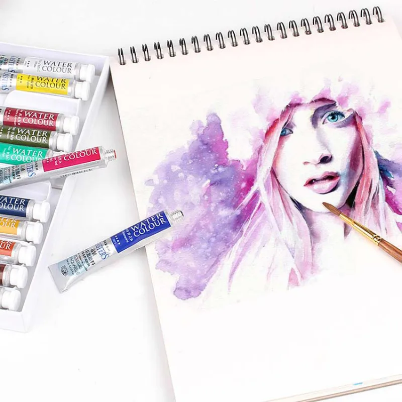 

Marie's 9ml/color Watercolor Paint Acuarelas Profesionales Paint Water Color Artist Painting Pigment 12/18/24colors Art Supplies