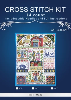 

Gold Collection Lovely Counted Cross Stitch Kit Spring Summer Autumn Winter Time Sampler janlynn Four Seasons Season