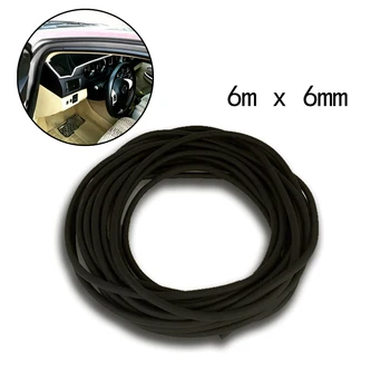 

Universal 6mm O Shaped Filler Strip Car Door Weatherstrip Rubber Edge Seal Strip Black Car Door Tailgate Pillar Air Sealed Strip
