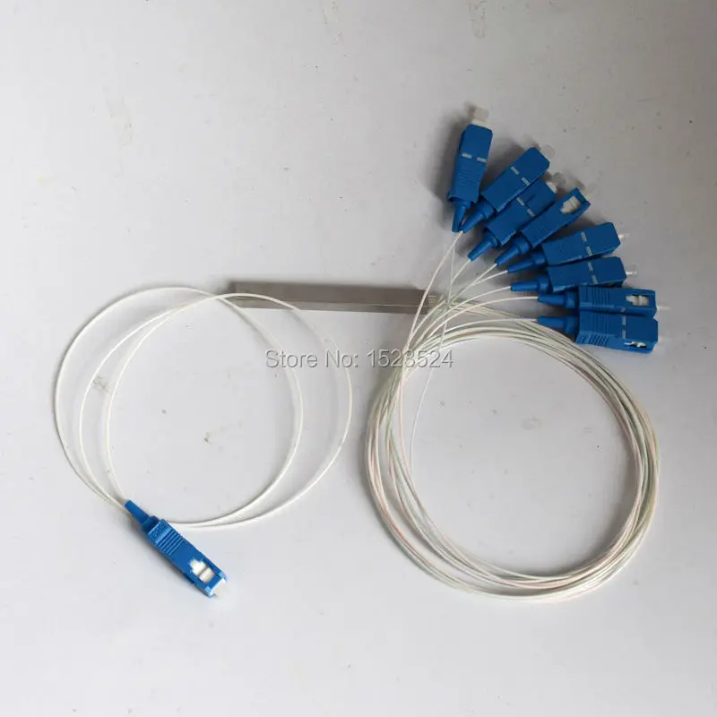 imágenes para Envío Gratis 10 unids/lote 0.9mm Tubo de Acero 1x8 Mini SC/UPC Fibra Óptica PLC Divisor imágenes para Envío Gratis 10 unids/lote 0.9mm Tubo de Acero 1x8 Mini SC/UPC Fibra Óptica PLC Divisor