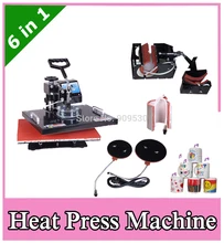 Machines de presse à chaud combinées manuelles numériques, machine d'impression de photo de tasse combinée 6 en 1(China)