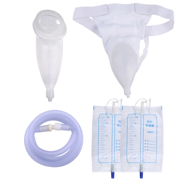 Urine Collector Hypo allergenic Silicone Adults Urinal With Catheter
