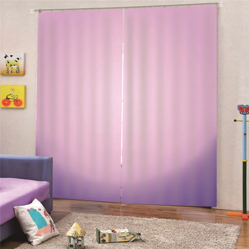 3D Digital Print Purple Blackout Window Drapes Luxury 3D Curtains For Living room Bedroom Office Hotel Home Decor Draps AP19