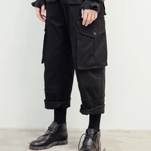 27-46 мужская одежда GD волосы стилист прямой цилиндр профиль мульти-карман принадлежность для брюк плюс размер костюмы