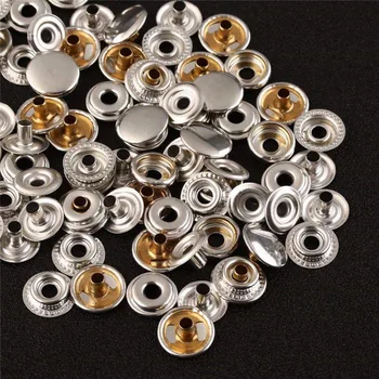 

50Pcs Push Button Set Stainless Steel Snap Buttons Kit With Tools for Tarpaulin Camping Sewing TN99