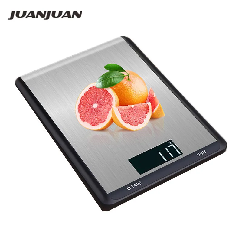 

5KG 1g Digital Electronic Scale Stainless Steel Household Kitchen Balance Scale Weighing Precision LCD Measuring Tools 40% Off