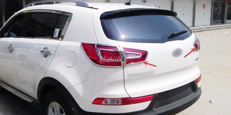 Для Kia Sportage 2010 2011 2012 2013 ABS хромированный задний светильник покрывает комплект отделки