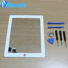 NUEVO blanco Negro Sensor de Vidrio Del Panel Digitalizador Pantalla para el ipad 2 de la Pantalla Táctil + 7 en 1 Kit de Herramientas de Apertura