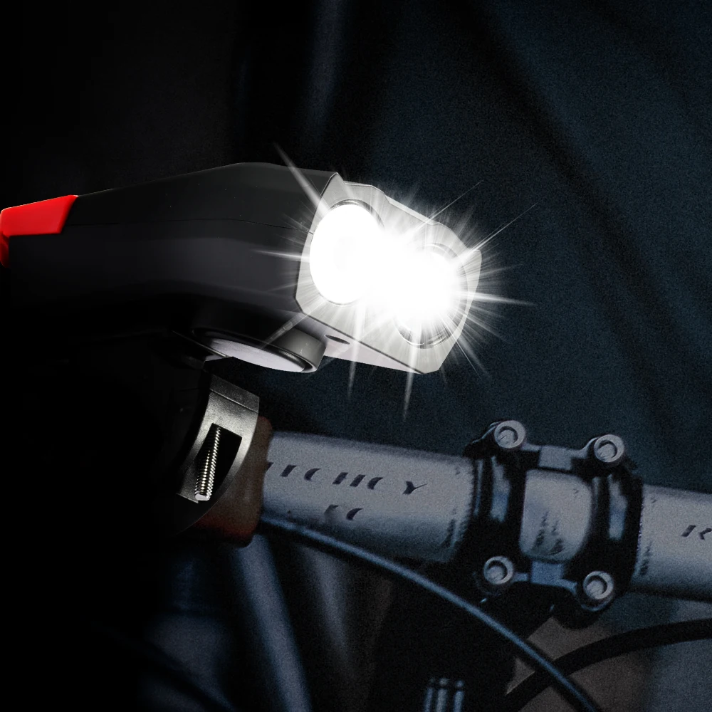 Excellent 4000mAh Induction Bicycle Front Light Set USB Rechargeable Smart Headlight With Horn 15000 Lumens LED Bike Lamp Cycle bike Light 5