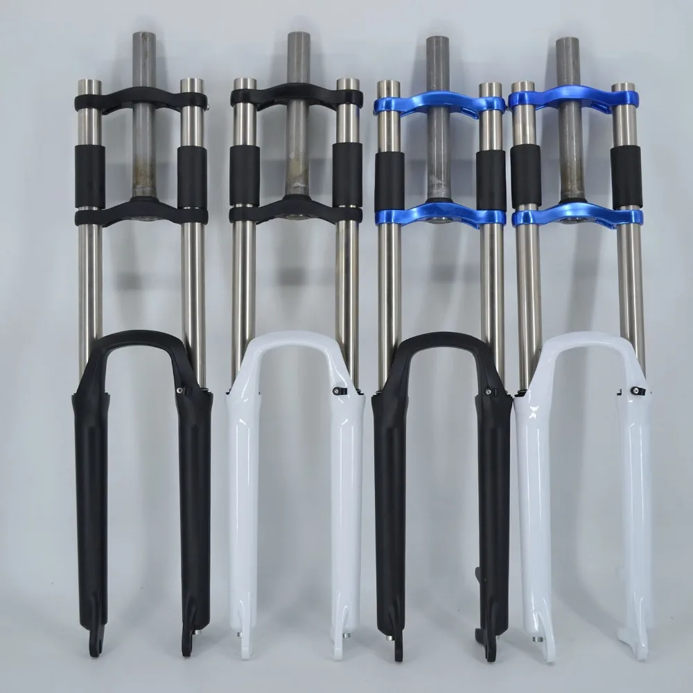 

DIY 26 27.5 inch down hill fork aluminum alloy spring suspension bike fork disc brake