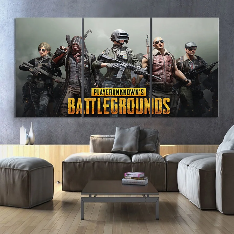 Аксессуары для видеоигр PUBG 3 шт. Постер настенное художественное изображение