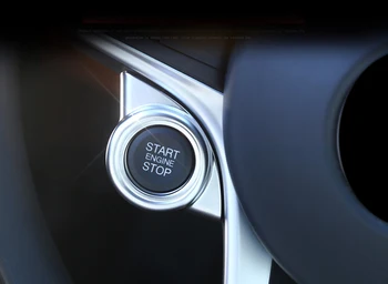 

Car Styling 1PCS ABS Matte Interior Start Stop Engine Button Cover Trim For Alfa Romeo Giulia Stelvio 2017 2018