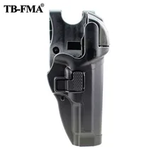 Fma coldre tático nível 3 retenção de bloqueio automático pistola arma coldre mão direita cinto loop para beretta 92/96 m9 m92