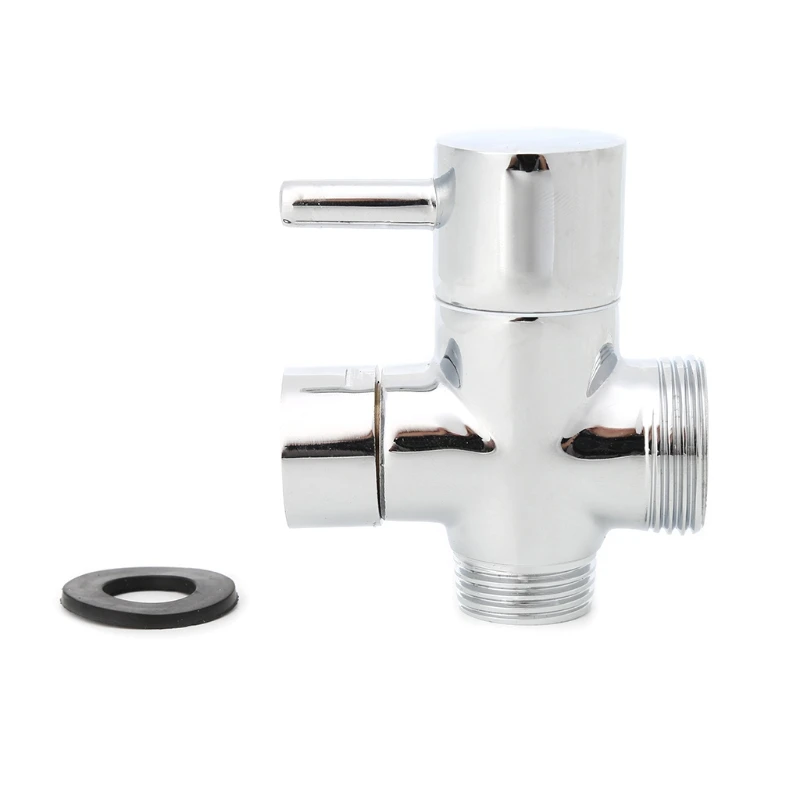 Bathroom Toilet 3-way T-Connector Hot//Cold Mixer Valve Brass For HandHeld Bidet