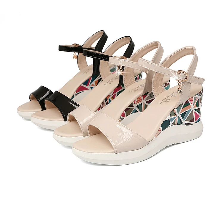 AlexBu/ женская повседневная обувь сандалии модная Платформа Элегантные туфли лодочки на высоком каблуке для женщин клинья пикантные Вечерние Сандалии