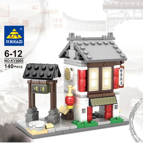 KAZI Models Building toy Compatible with Lego K5005 China Ancient Architecture Blocks Toys Hobbies For Boys Girls Building Kits