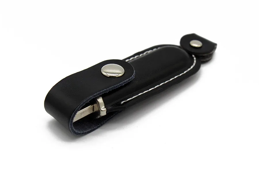 KING SARAS черная кожа с цепочкой для ключей Модель 64 ГБ usb флэш-накопитель usb 2,0 4 ГБ 8 ГБ 16 ГБ 32 ГБ флэш-накопитель подарок