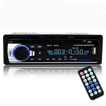 

12V Car Stereo Radio Hands-free FM Aux Input In-dash 1 Din Car MP3 Multimedia Player Bluetooth SD USB Card Receiver Player