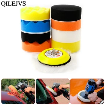 

New 10Pcs/set 3" M6 Thread Polishing Buffing Buffer Pad Kit Car Polisher Air Sander Drop shipping