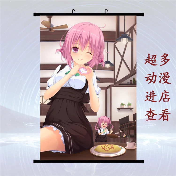 Японское аниме To Love Ru Nano Asta Deviluke & Momo Belia Lala домашний декор Стена Свиток