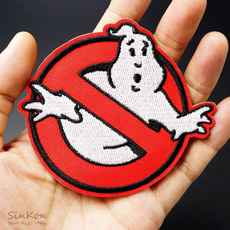 Нашивка Ghost (Размер: 8 0x9 0 см) ПРИШИТАЯ вышитая аппликация из ткани для значка