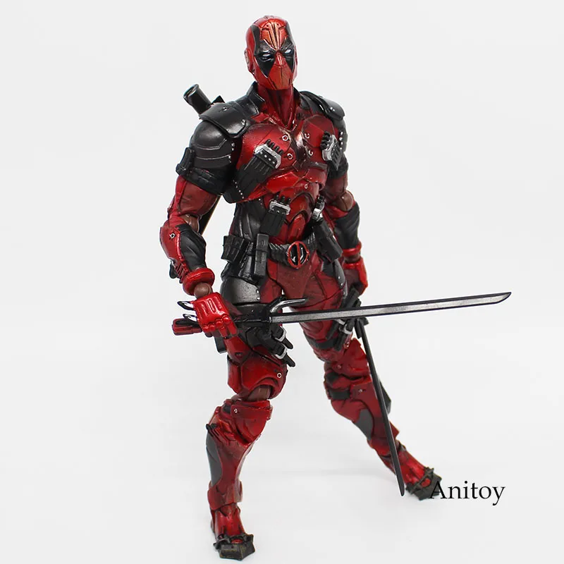 Дэдпул фигурка X-men Marvel Universe Variant Play Arts Kai Deadpool оружие ПВХ фигурка Коллекционная модель кукла игрушка 26 см