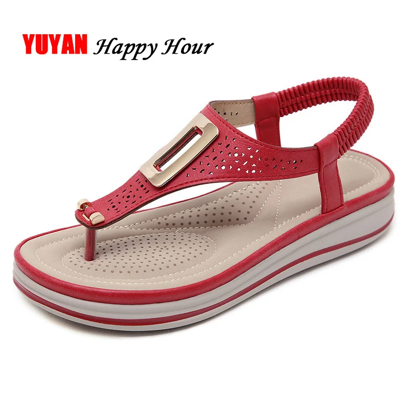 

2019 Summer Women Shoes Flip Flops Women Sandals Fashion Ladies Beach Sandals Soft Comfortable Thick Sole Woman Sandals A945