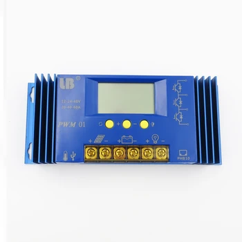 

60A PWM LB Brand Solar Panel Charge Controller Regulator LCD Display 12V/24V/36V/48V Auto 60A Lithium iron battery Li Li-ion