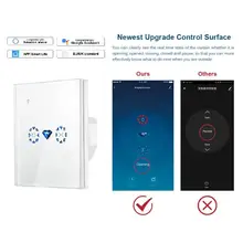 Обновление Tuya Smart App Wi-Fi занавес затвора двигателя двери умный Переключатель Жизни Управление работает с Amazon Alexa/Echo, Google Home