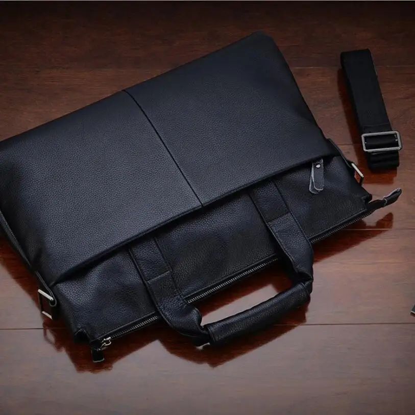 Мужская сумка большой емкости из искусственной кожи Мужская Диагональная Сумка на ремне компьютерный портфель для ноутбука мужская