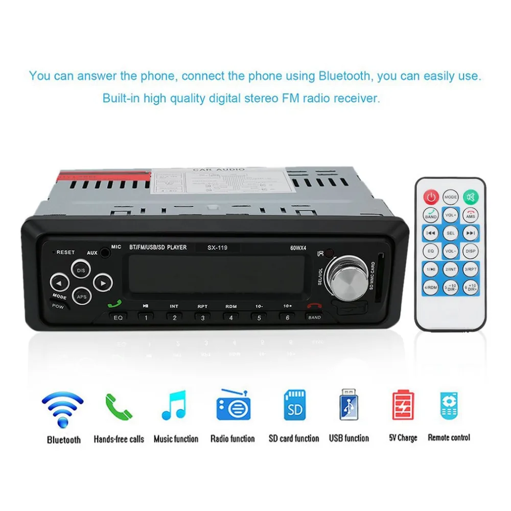 Car Bluetooth Digital FM Radio Receiver MP3 USB Audio Player Hands-free Calls Auto Stereo Music Player Support Remote Control audio-player : image Car Bluetooth Digital FM Radio Receiver MP3 USB Audio Player Hands-free Calls Auto Stereo Music Player Support Remote Control audio-player