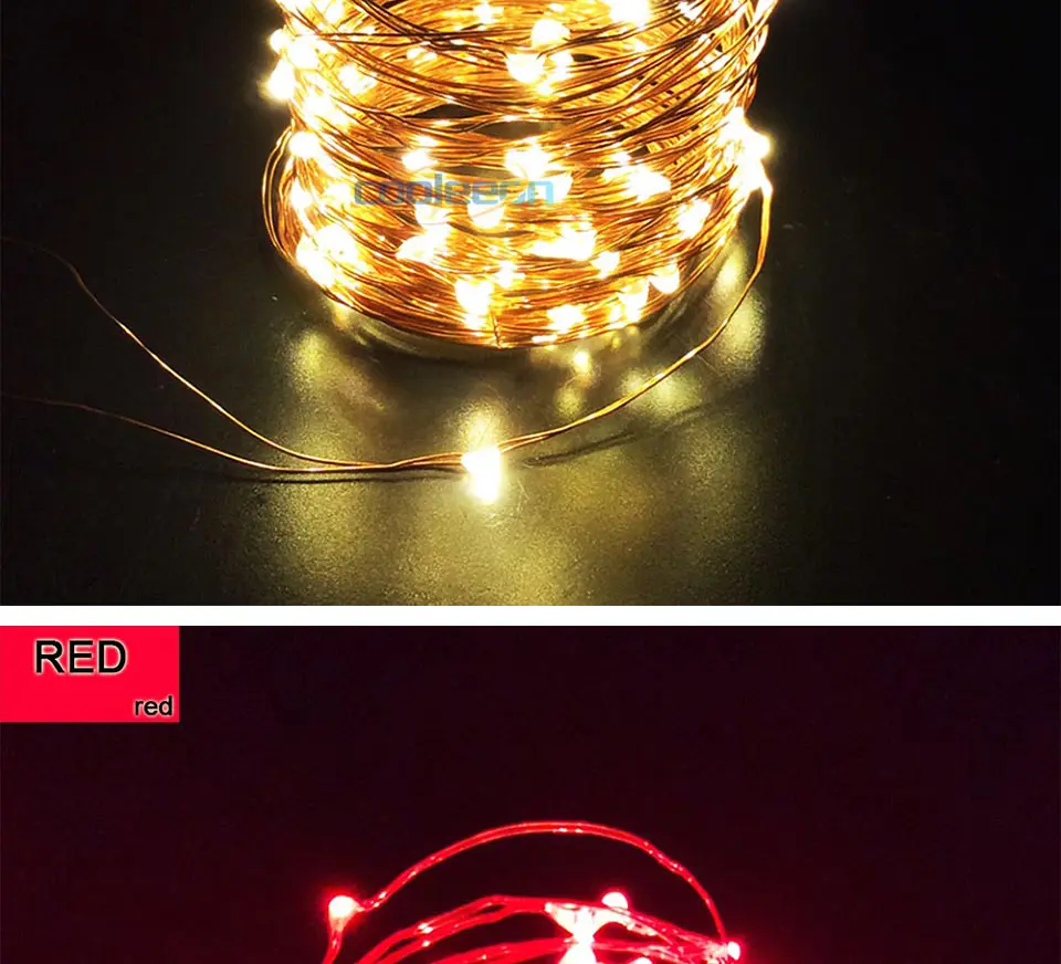 1M-10M LED String Light USB Battery Powered Cooper Wire Fairy Christmas Decor Lamp Outdoor Indoor Garden House Decoration Lights (15)