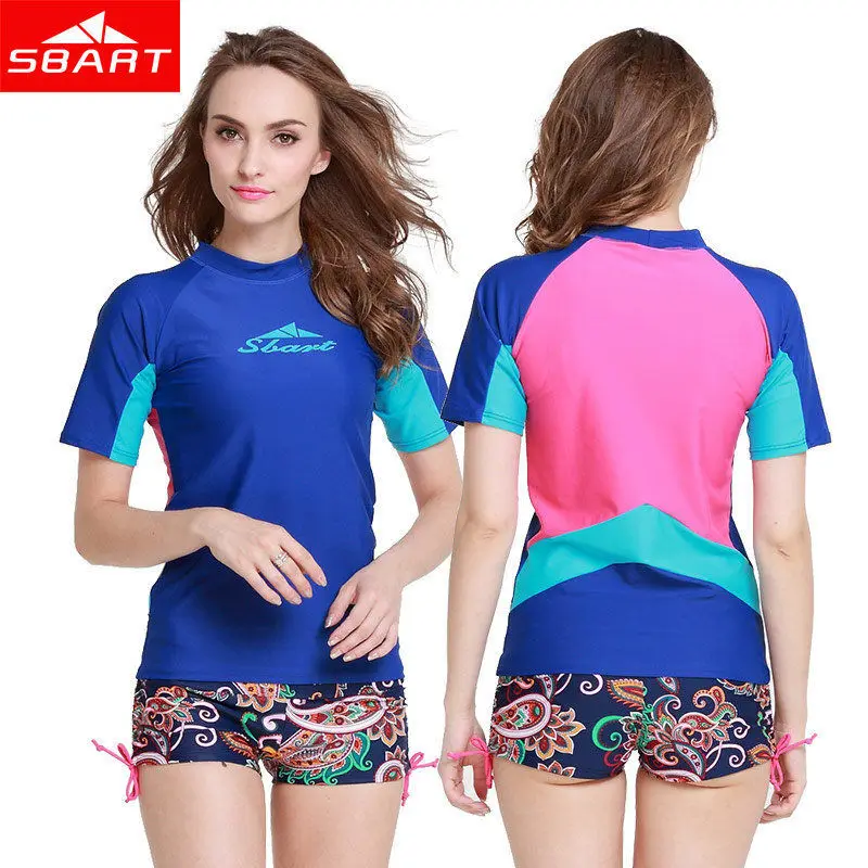 girls swim shirt and shorts