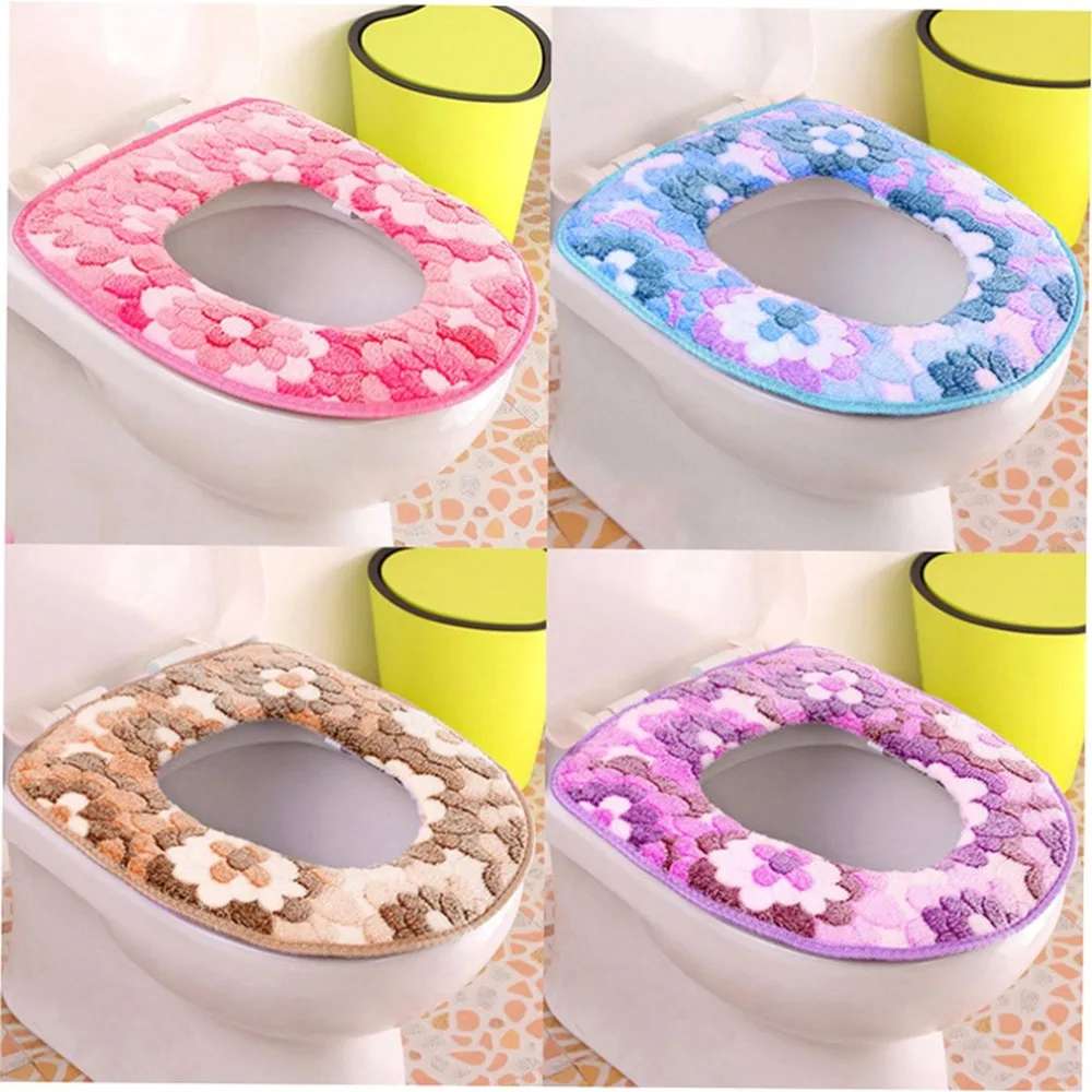 Sun Flower thickened toilet seat ring Blue household daily products