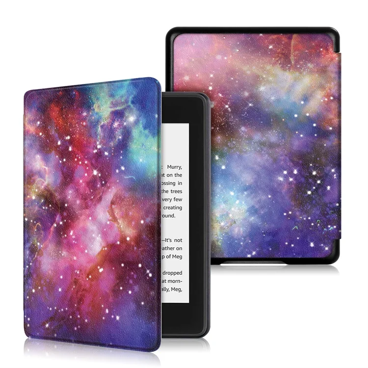 Kindle Paperwhite чехол с принтом из искусственной кожи Smart Cover для Funda Kindle Paperwhite 4 чехол с функцией автоматического пробуждения/сна - Цвет: 1