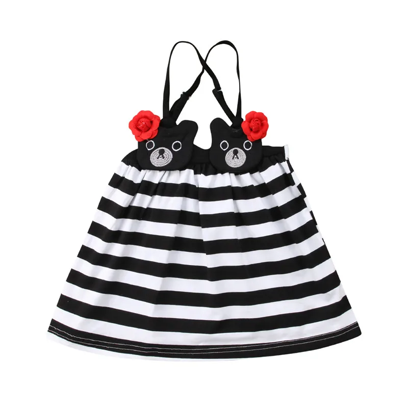 Newborn Baby Girls Dress Toddler Casual Summer Sleeveless Cotton