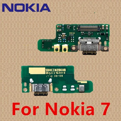 Для Nokia 6 зарядный порт печатная плата usb зарядная док-станция для Nokia X7 X6 6,1 7. 1 7 PLUS для Nokia 6 7 8 - Цвет: NK 7