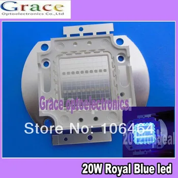 

1pcs 20W 20Watt Royal Blue 445-455nm High Power 45mil LED 30V-36v for Aquarium