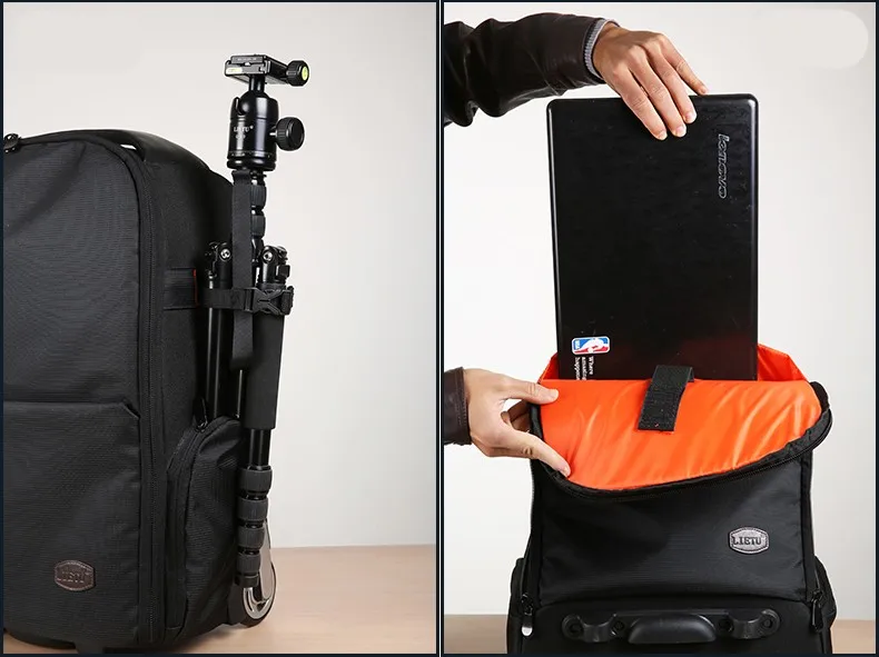 Сумка на колесиках для камеры, рюкзак для камеры, рюкзак для отдыха, T-80 для цифровой зеркальной фотокамеры