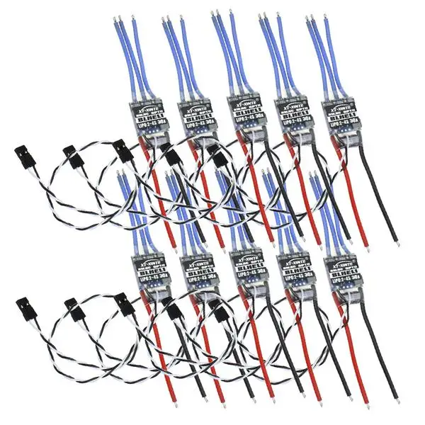XT XINTE 10 шт./лот RW.RC V14.2 версия BLHeli программа OPTO mini 16A/20A 30A ESC для дрона 250 FPV F18256/58 10|esc for