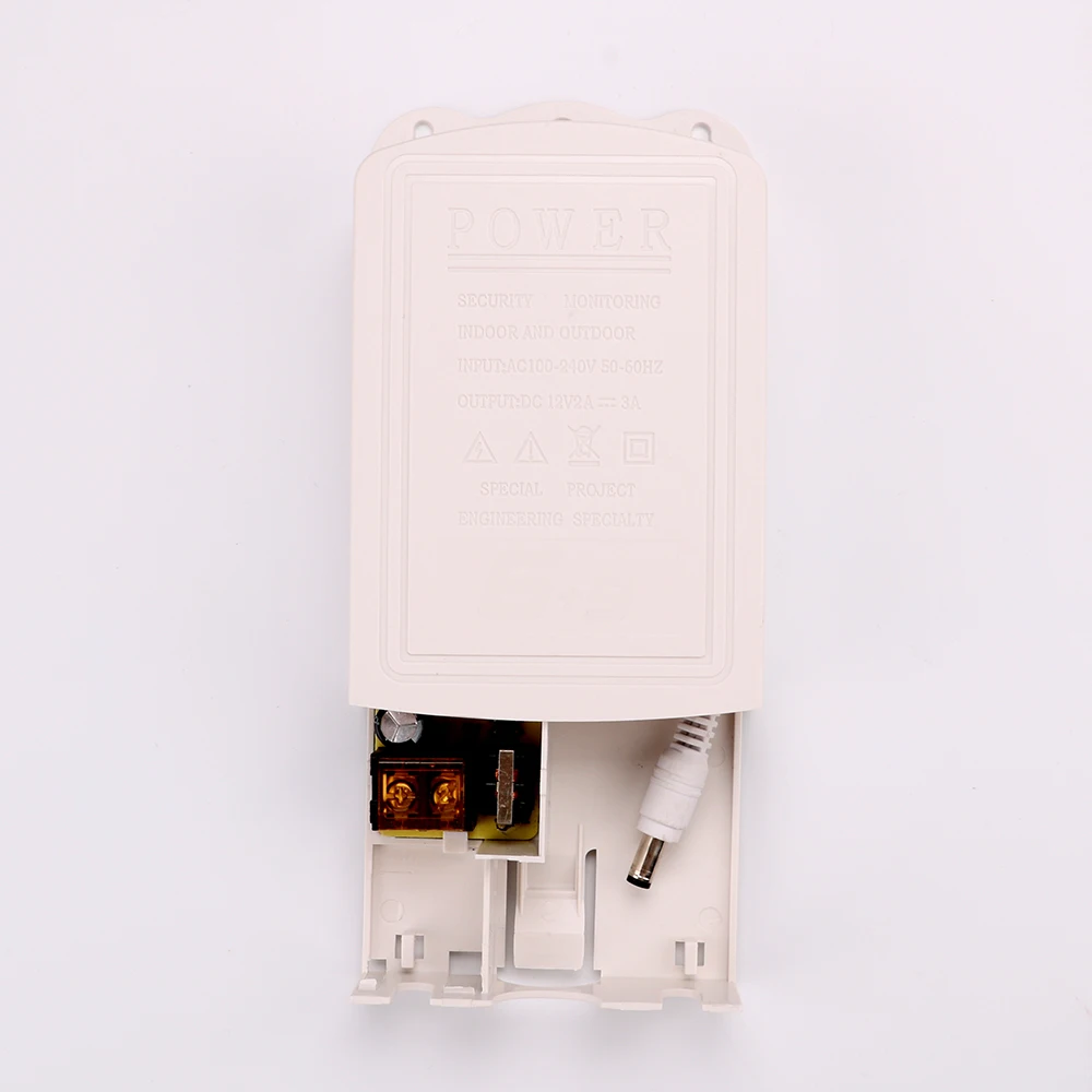  DC12V 2A AC 100V-240V Converter Outdoor Adapter 2000mA Waterproof Power Supply Plug 5.5mm x 2.1mm C - 33006761923