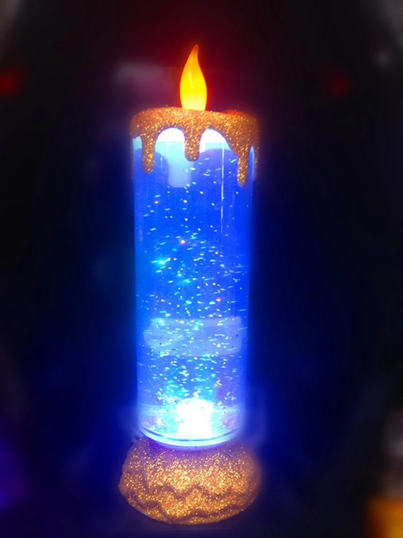 Novelty Creative Rotating Cartoon Candle LED Night Light Candle  Decoration for Party Children Bedroom Christmas Gift Table Lamp (9)