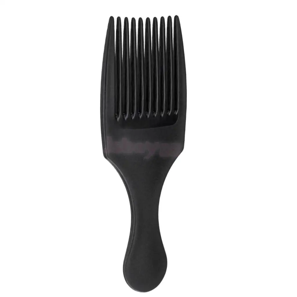 Handheld Afro Hair Pick Lift Comb Long Wide Tooth Curly Hair Comb Men's Oily Hair