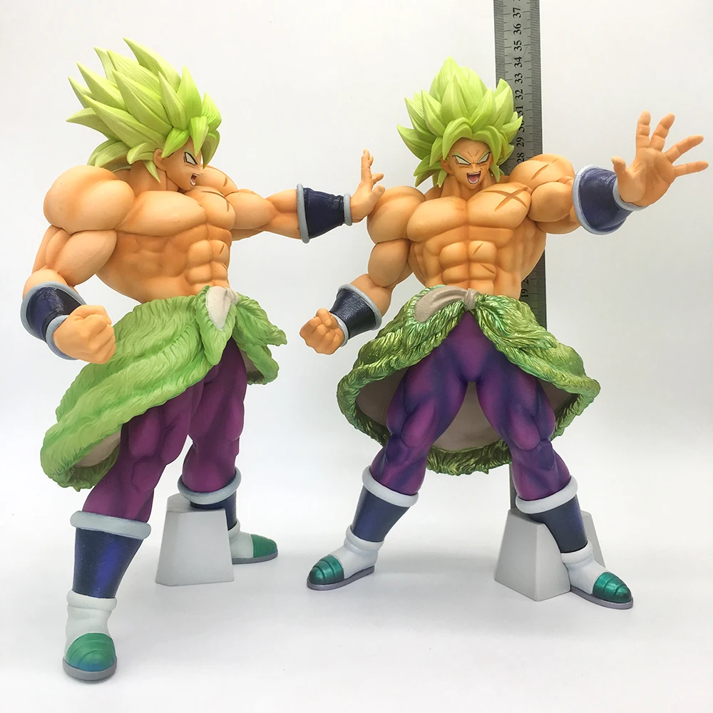 34 см Большой Оригинал Banpresto действие фигурка Dragon Ball Супер Saiyan Broly Broli ПВХ Рисунок Модель игрушечные лошадки фильм Borly рисунок